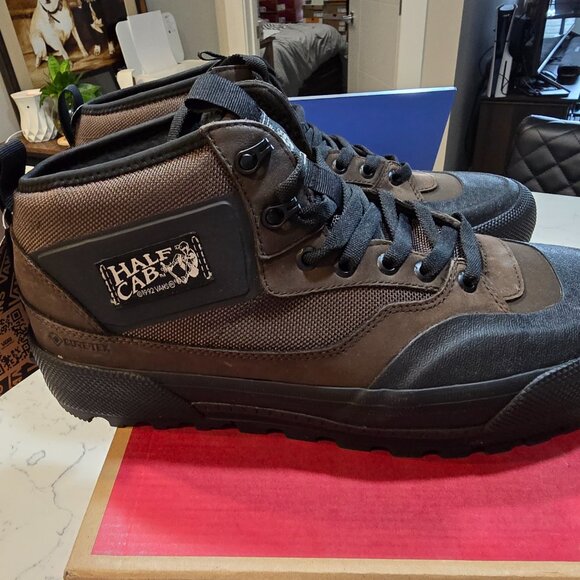 New Vans Half Cab Gore-Tex MTE-3 Brown/Black Sneakers Mid-Top Shoes BOOTS SZ 12 - Picture 4 of 13